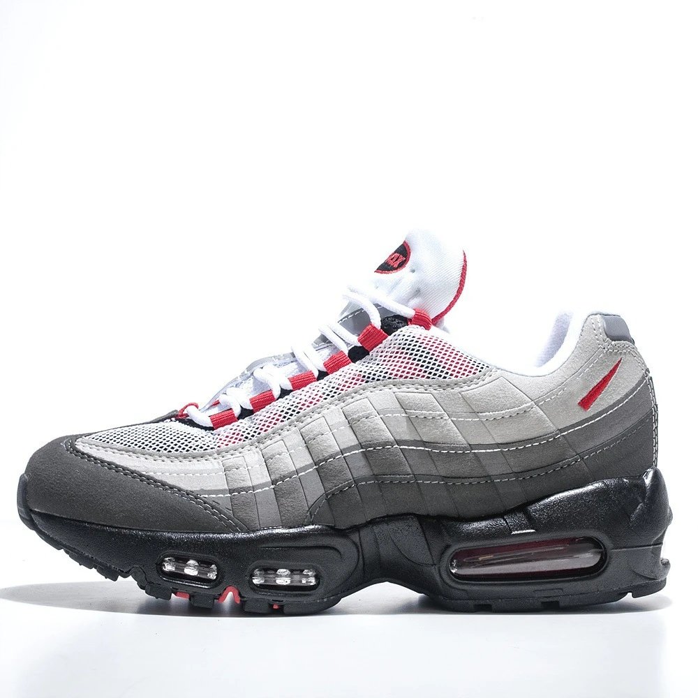 Style 95-36-46-Grey Black Red Swoosh