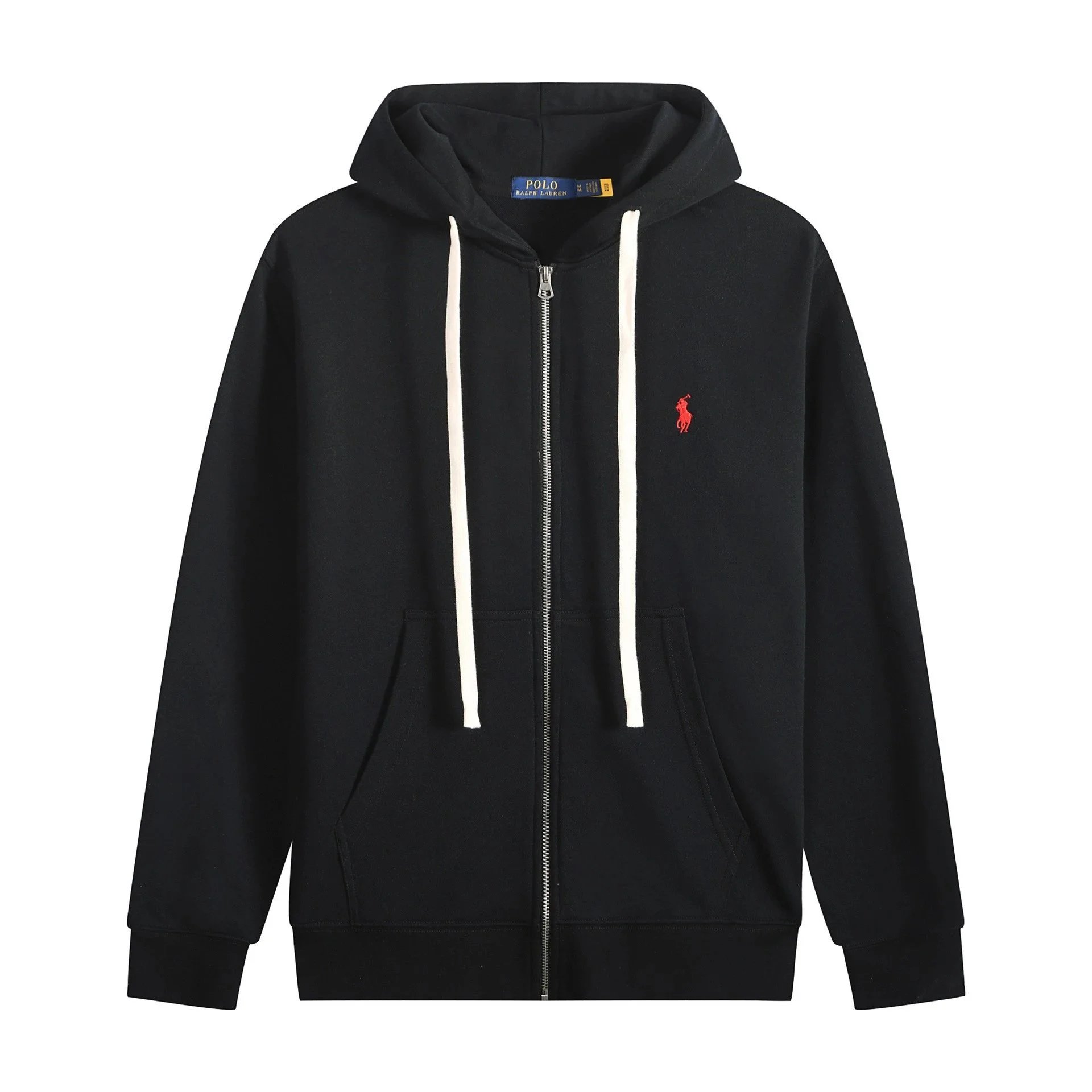 Y15 · White rope zipper with black and red markings