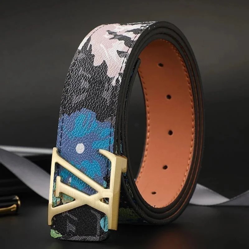 Black Graffiti Gold Buckle [Complimentary Hole Puncher