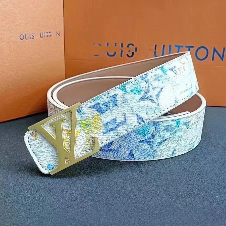 White Graffiti Gold Buckle [Free Punch]