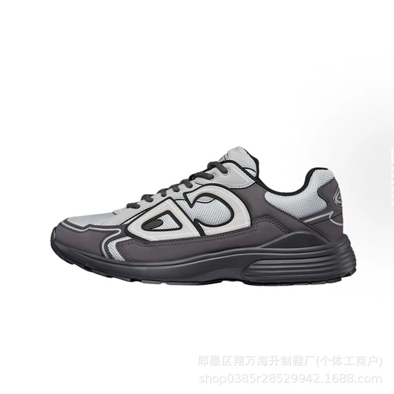 30P deep grey leather grey mesh