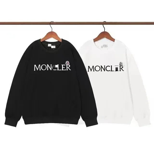HH69-Men's and women's round neck fashion padded and thickened cotton long-sleeved sweater