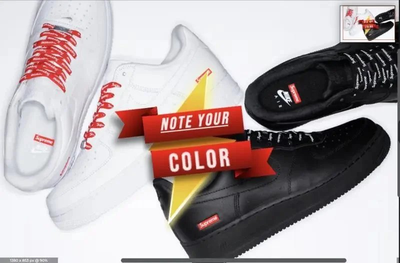 Supreme White/Black ( 1/1 Best Batch)