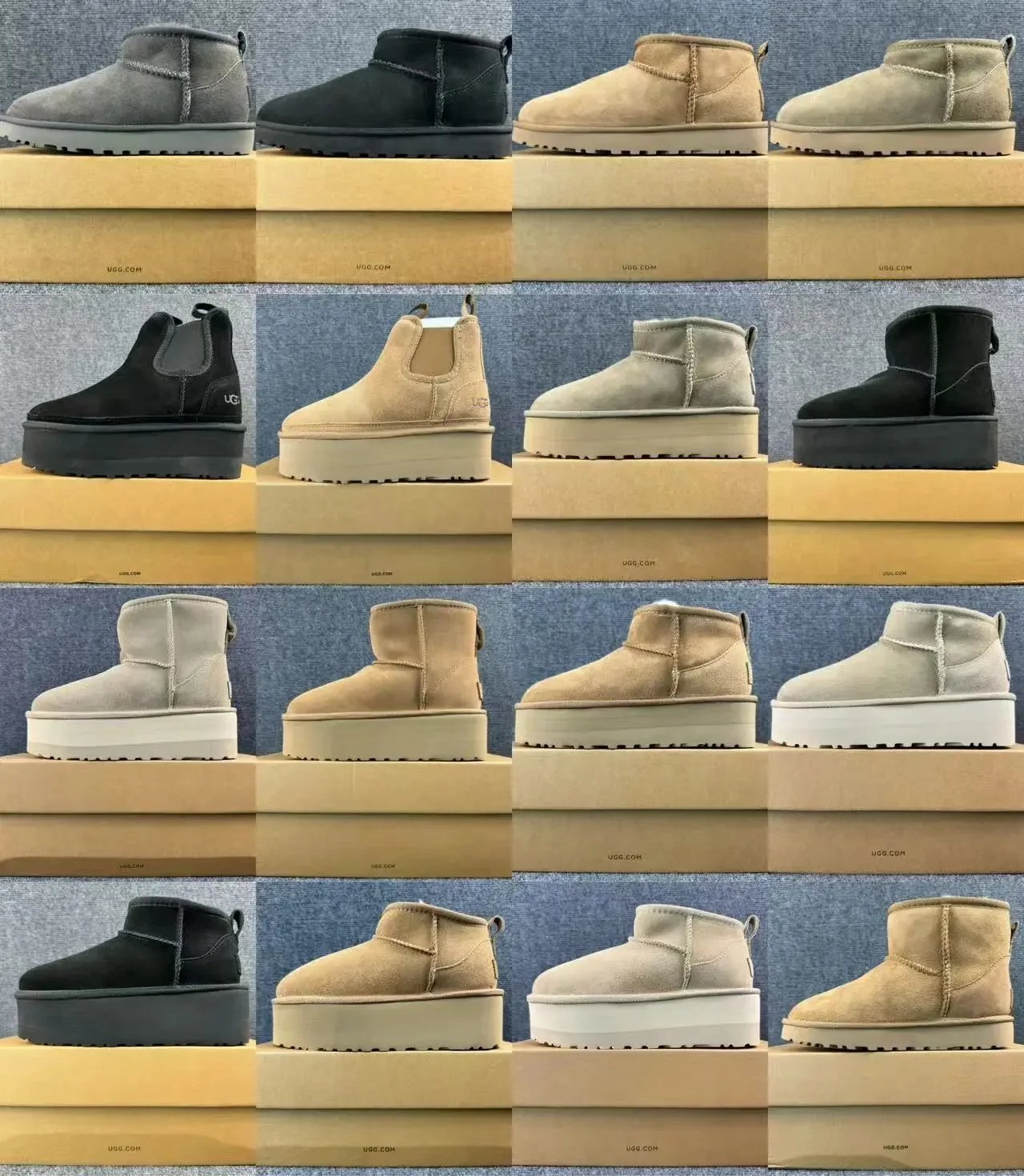 Suede Platform Snow Boots