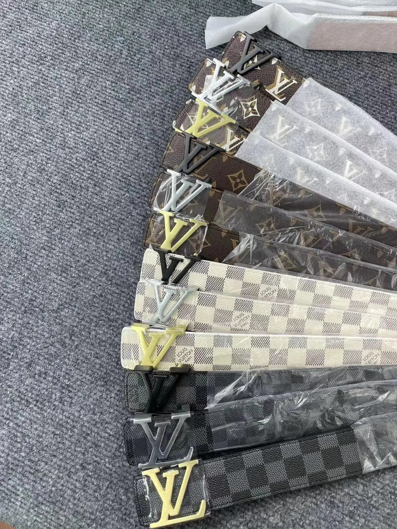 Louis Vuitton Monogram and Damier Belts