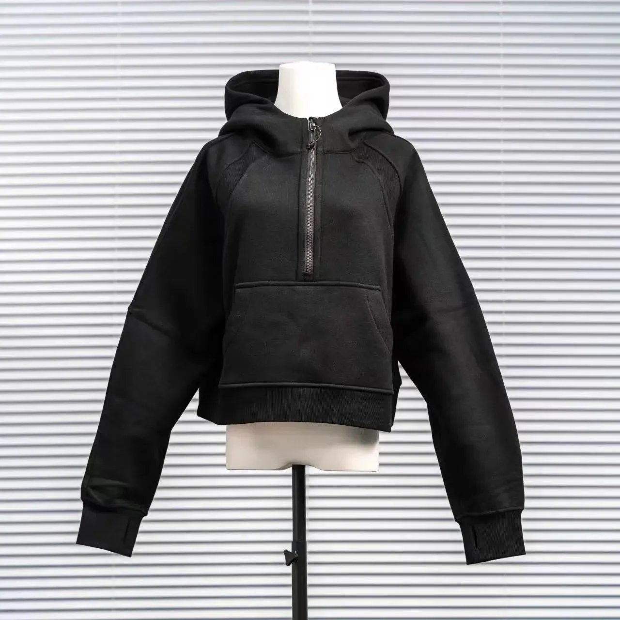 Black hooded