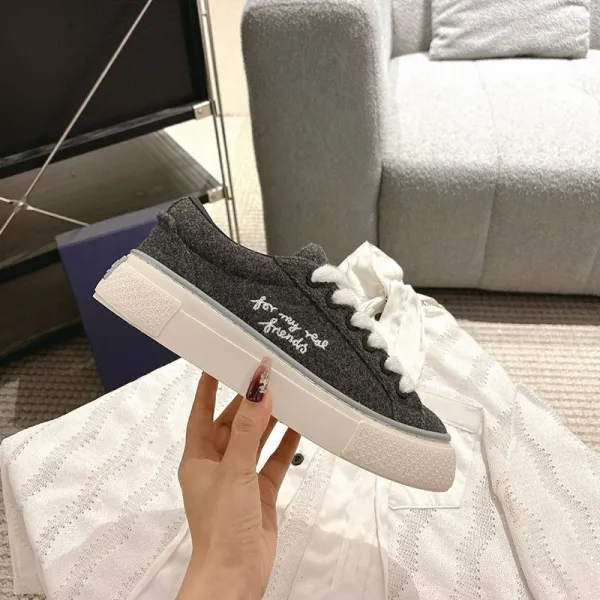 Dior B23 Oblique Embroidered Navy Sneakers - 7