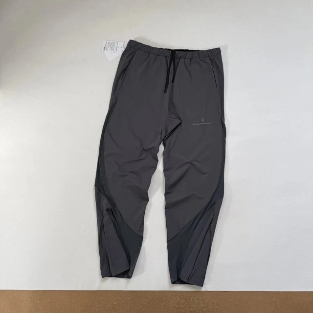 Design Technical Pants Gray Multi-Tone Windbreaker-Style Pants - 25