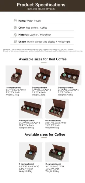 Design Leather Roll-Up Case Brown Accessory Wallets - 5