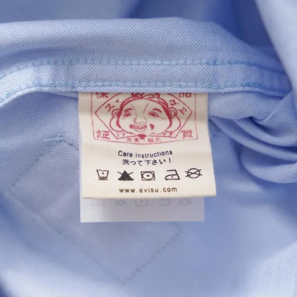 Off-White V-Logo Short-Sleeve Shirt Light Blue - 8