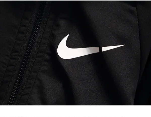 Nike Windbreaker and Track Pants Set Black White Kids Tracksuit - 8