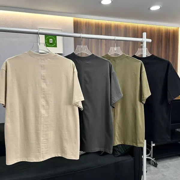 Design Minimalist Cross Logo T-Shirt Beige / Gray / Olive / Black Tops.t Shirts - 4