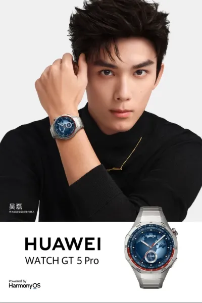 Design Huawei Watch GT 2 Pro World Time Black Leather Smartwatch - 5