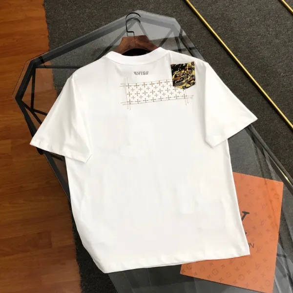 Evisu Pocket Print T-Shirt White - 6