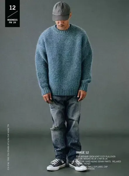 Yohji Yamamoto x Neighborhood Collection de Projets Communs Distressed Denim Jeans - 18