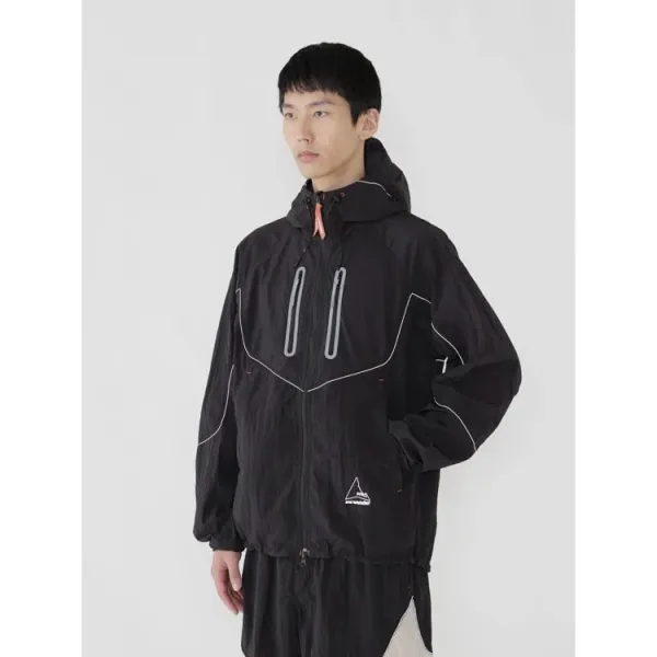 Design ROA x And Wander Lightweight Hooded Windbreaker Beige Outerwear - 10