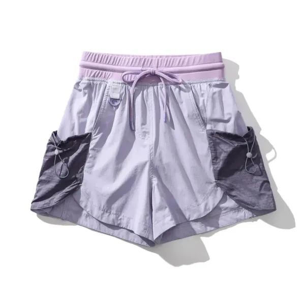 Design Layered Utility Shorts Light Gray - 11