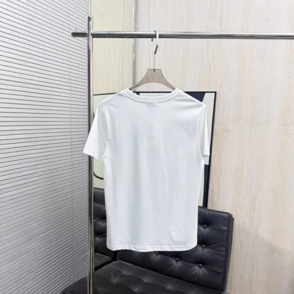 Celine Paris Logo Print White T-Shirt - 3