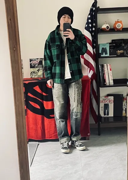Yohji Yamamoto x Neighborhood Collection de Projets Communs Distressed Denim Jeans - 30