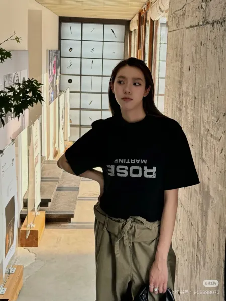 Bose T-Shirt and Sweatpants Set Black Streetwear Casual Set - 10