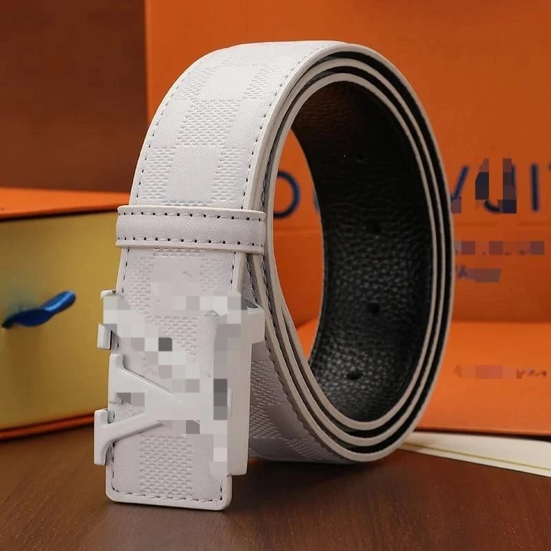 Louis Vuitton Damier Azur Reversible Belt White Leather