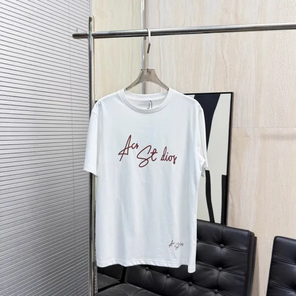 Acne Studios Script Logo White T-Shirt - 1