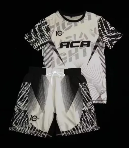 Design ACA Fight Gear Red Black Performance Set Activewear - 8
