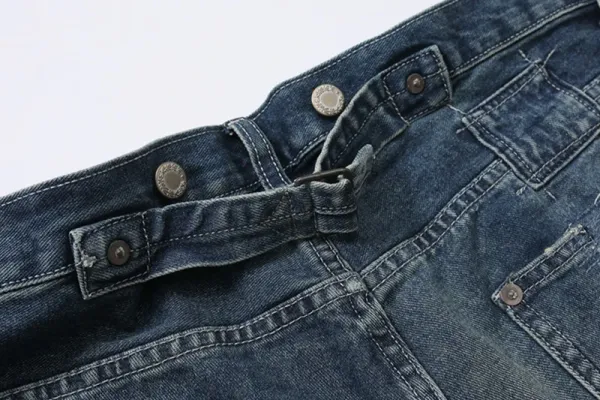 Design Paint-Splatter Washed Denim Jeans - 45