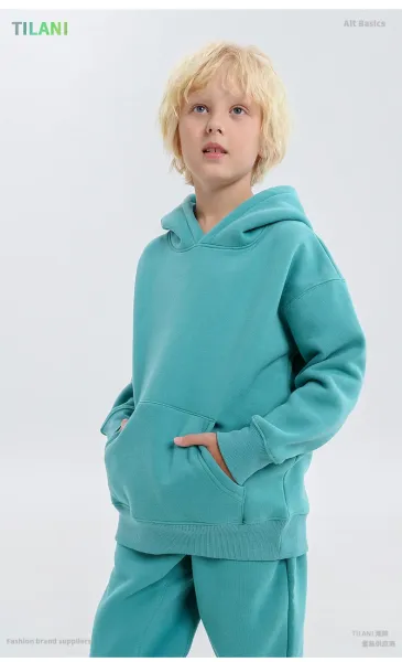 Design Oversized Hoodie and Sweatpants Set Sage Green Casual Set - 15