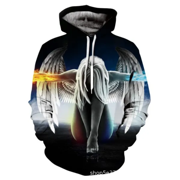Design Anime Collage 3D Print Hoodie Multicolor - 9