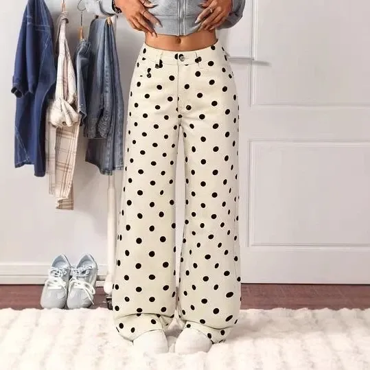 Design Pink Camo Print Wide-Leg Pants - 4
