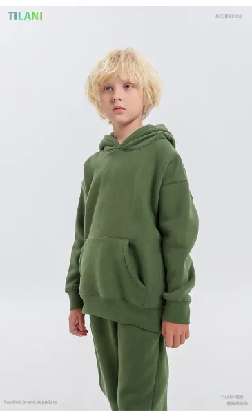 Design Oversized Hoodie and Sweatpants Set Sage Green Casual Set - 32