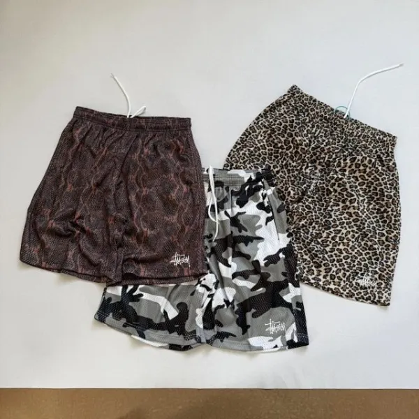 Stussy Snake Print Shorts Black Multicolor - 16