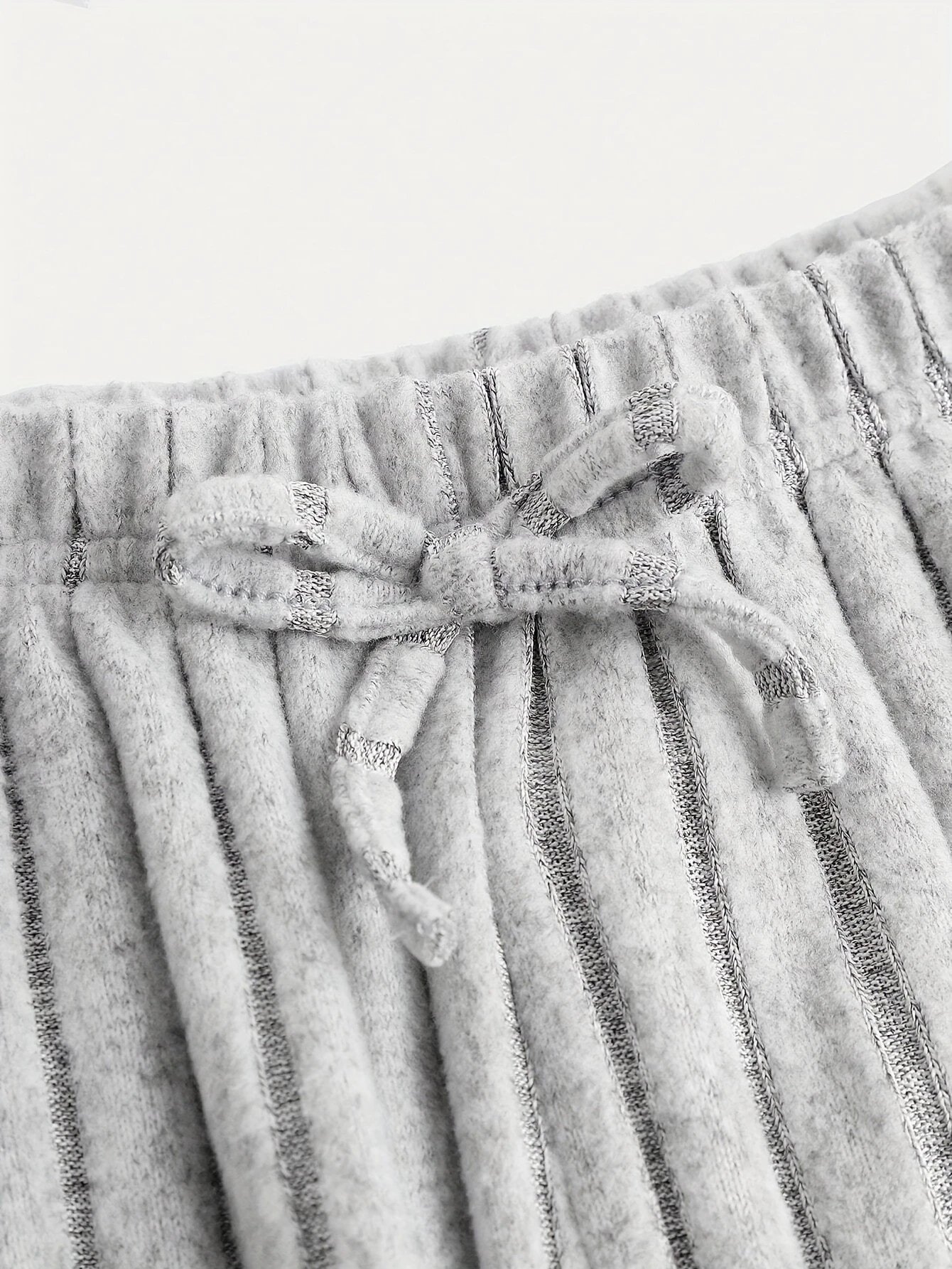 Design Ribbed Two-Piece Set Gray - 5