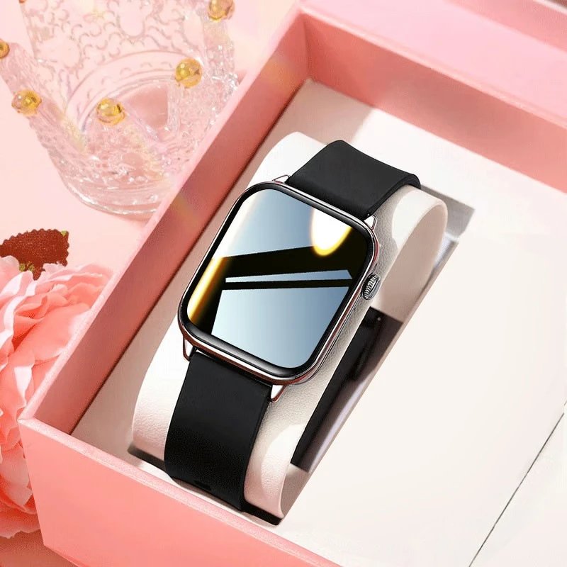 Design Smartwatch Black Silicone Strap Smartwatch