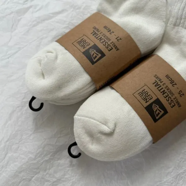 New Era Essential Ankle Socks White - 19