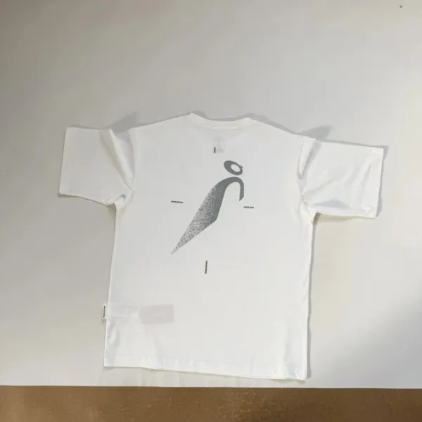 Design Abstract Graphic Oversized T-Shirt White - 24