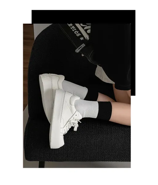 Design Chunky Platform Sneakers White - 24