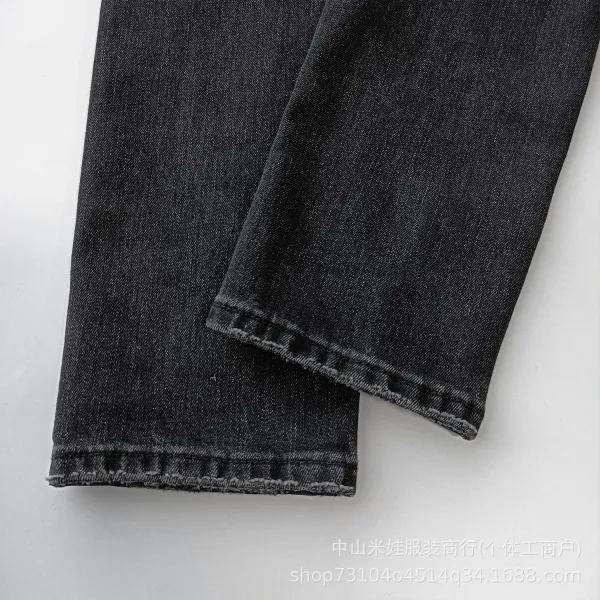 Design Patchwork Distressed Light Wash Jeans - 14