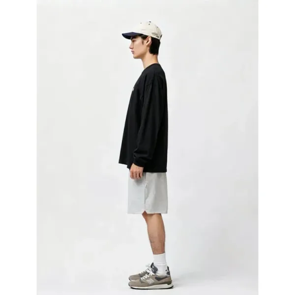 Design WTAPS Logo Long Sleeve Tee Black / White T-Shirts - 6