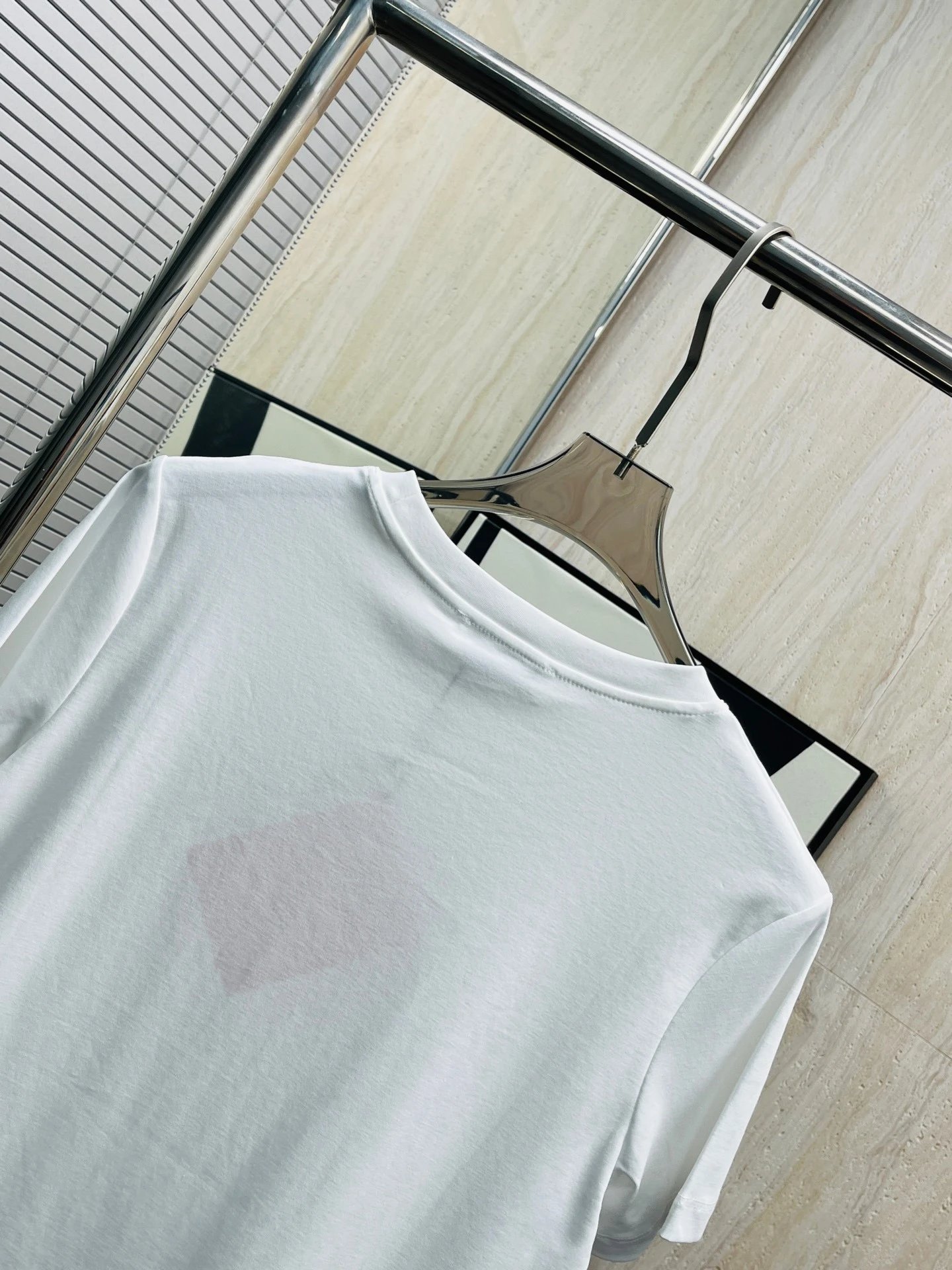 Miu Miu Embellished Logo White T-Shirt - 11