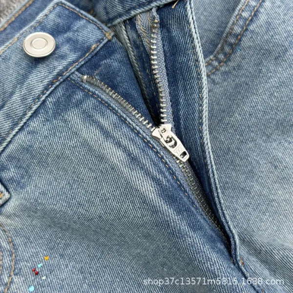 Moomin x Design Denim Shorts Light Wash Blue - 8