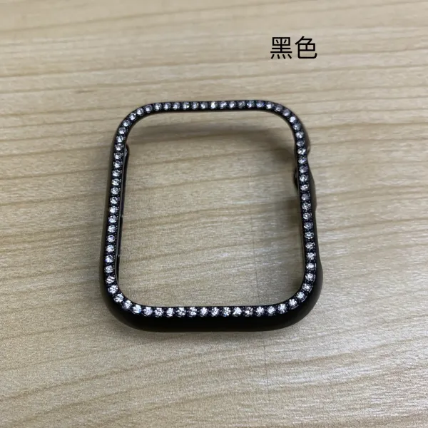 Apple Watch Crystal-Embellished Half-Case with Strap Band Smartwatches - 23