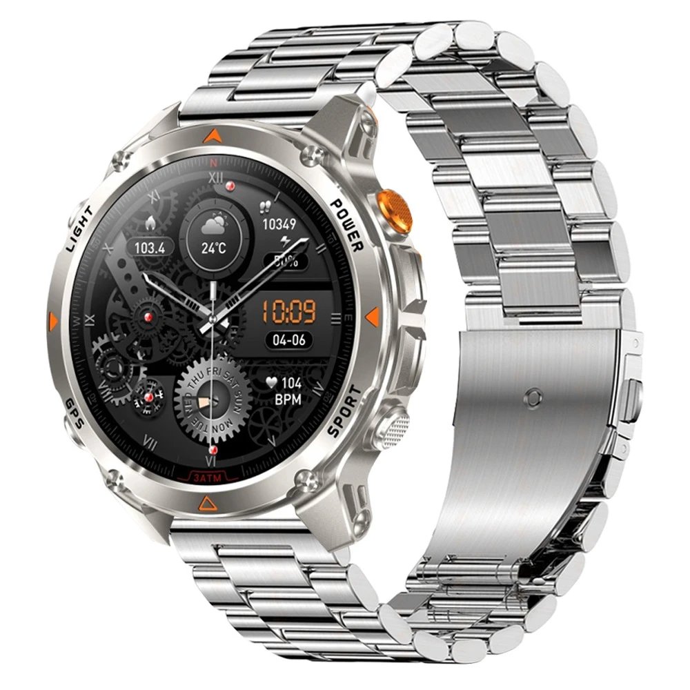 Design Smartwatch Stainless Steel Silver Sports Watch