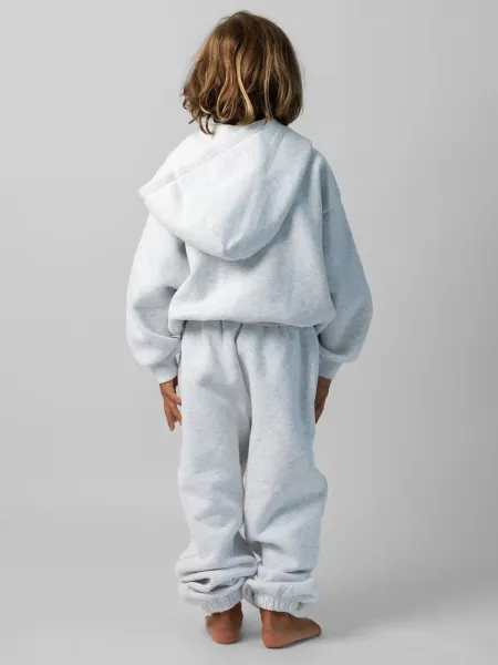 Design Oversized Zip-Up Hoodie and Jogger Set Gray - 17