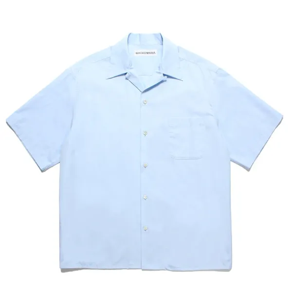 Design Wacko Maria Short-Sleeve Camp Shirt Light Blue Shirt - 1