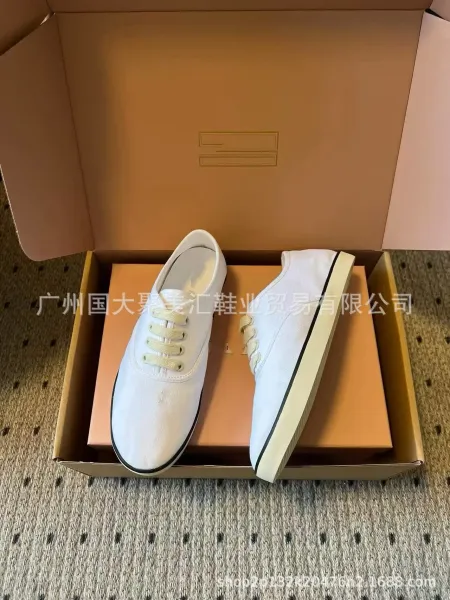 Aimé Leon Dore Canvas Sneakers Beige Canvas Shoes - 24
