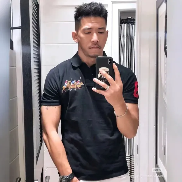 Ralph Lauren Polo Shirt Black Embroidered Polo - 1