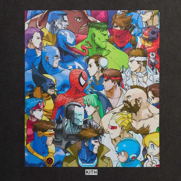 Kith x Marvel x Capcom Street Fighter Graphic T-Shirt Black - 14