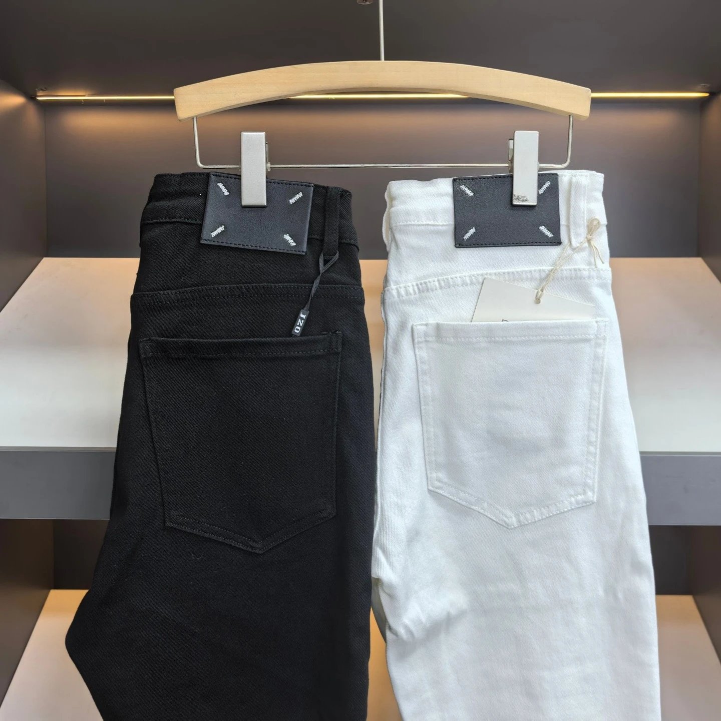 European Style Black Skinny Stretch Jeans